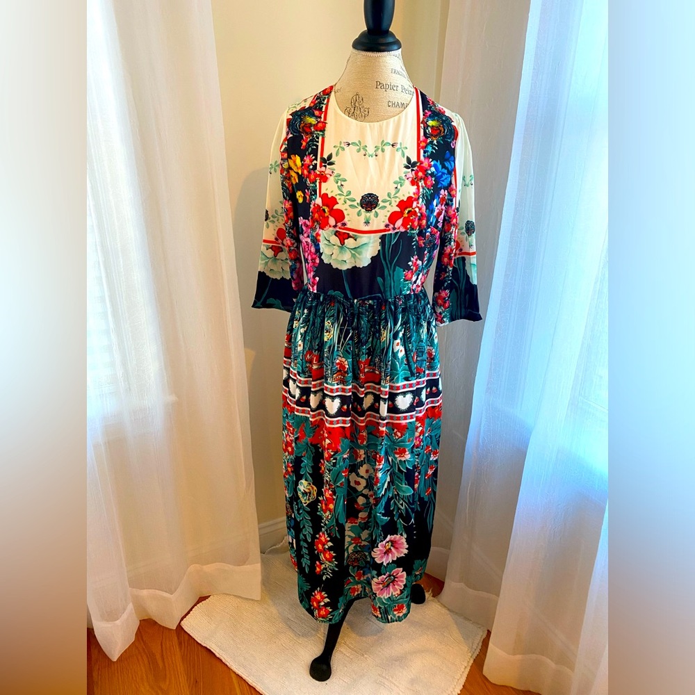 Colorful print maxi dress